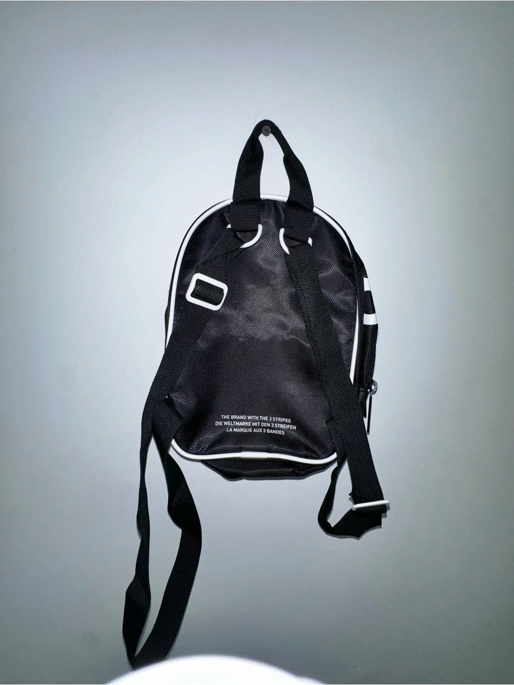 adidas Black and White Mini Backpack